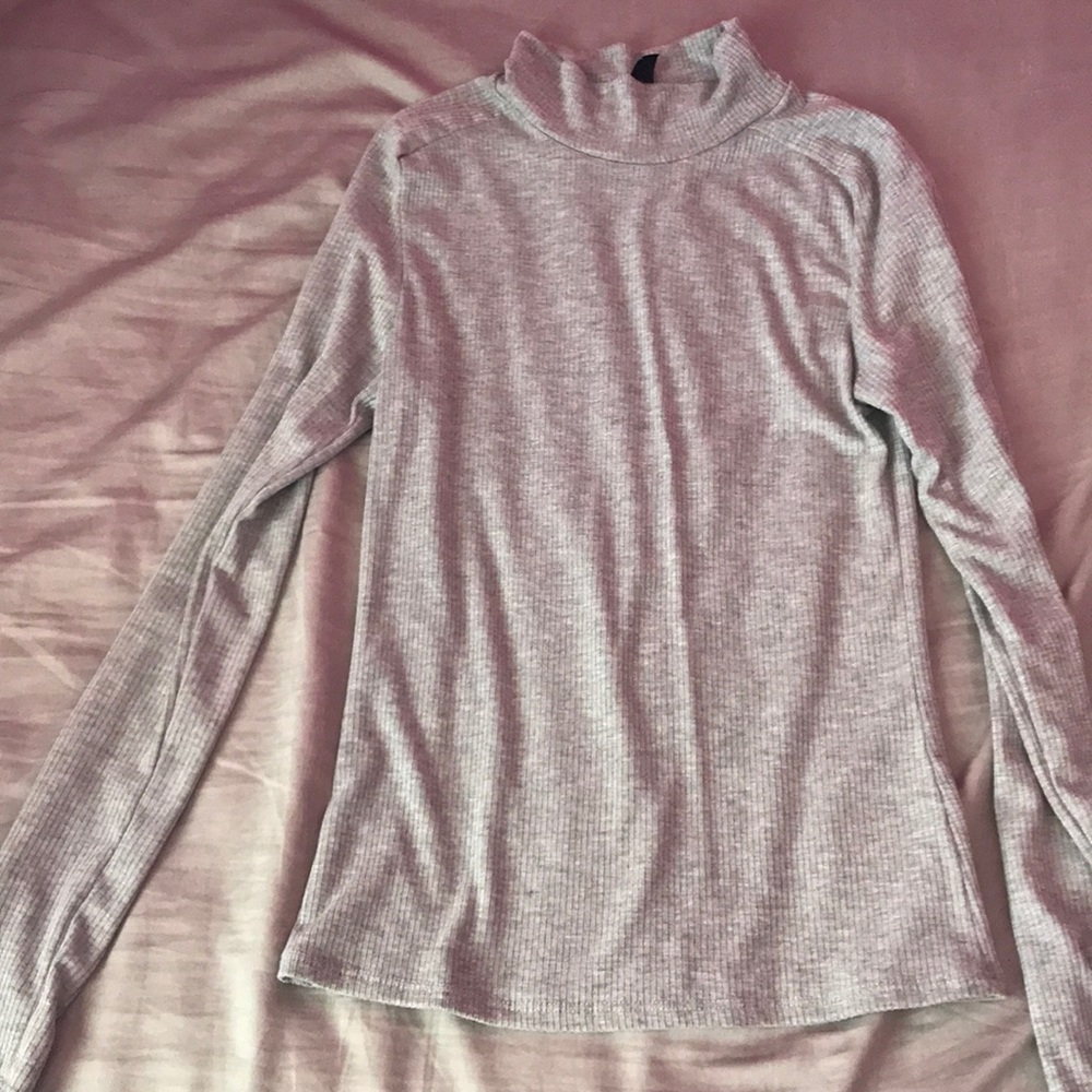 Long Sleeve Mock Turtle Neck Shirt